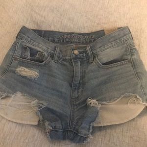 american eagle denim shorts